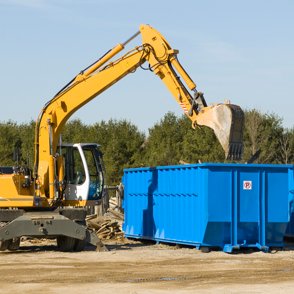 can i choose the location where the residential dumpster will be placed in Angelus Oaks CA